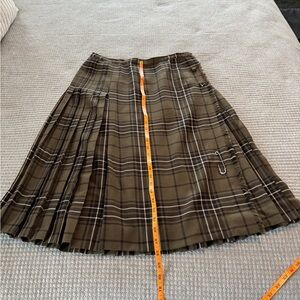Plaid Brown Skirt